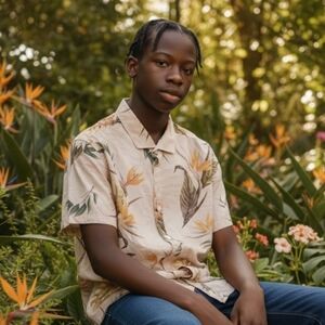 Burton Menswear Floral Shirt